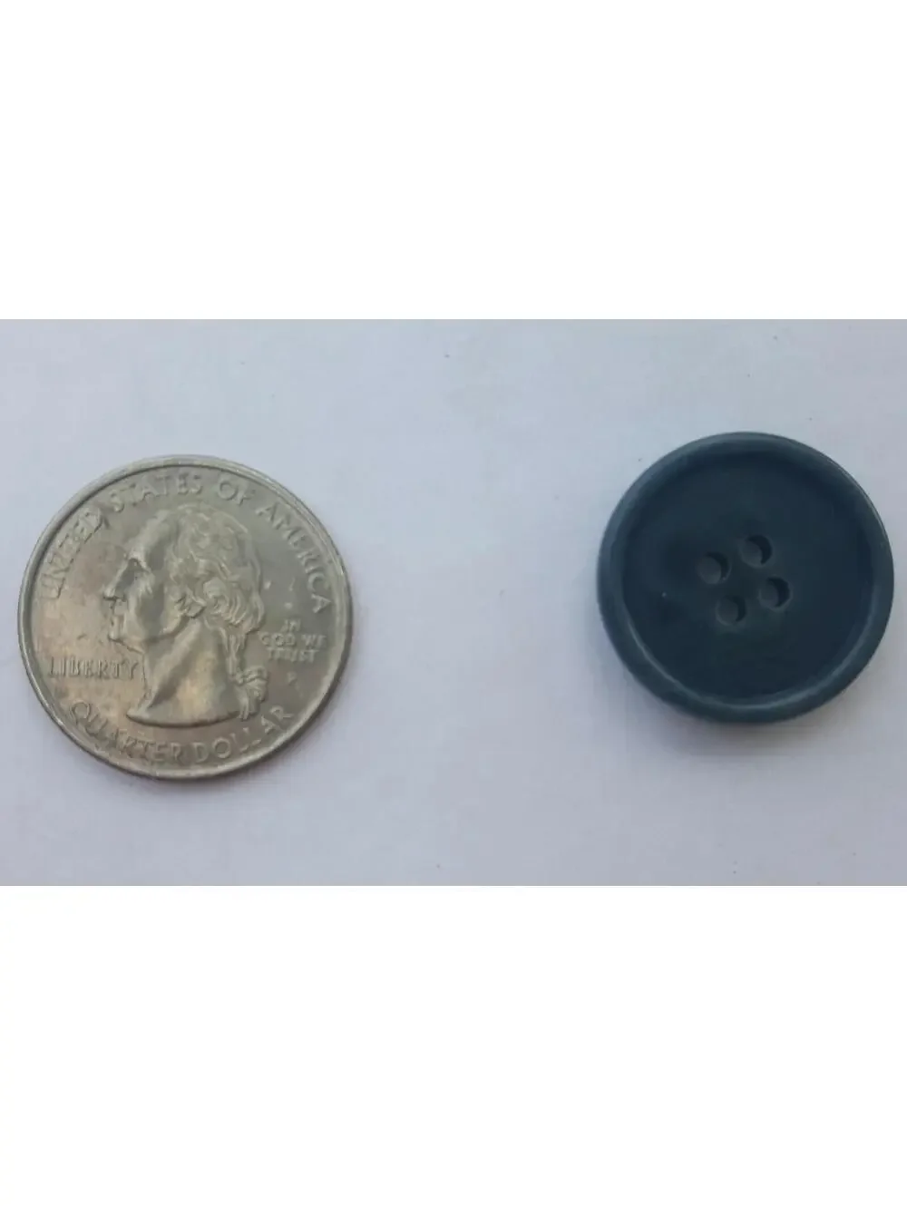 Blue/Gray, 4 Hole Sewing/Crafts Buttons 20mm - 24 Pieces (048)